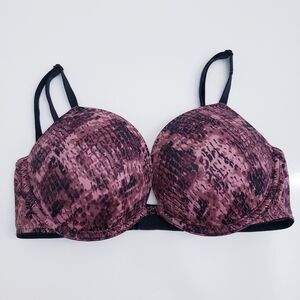 Victorias Secret Wear Everywhere Super Pushup Bra Snake Print Support Bra